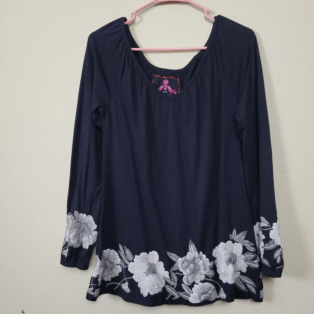 Johnny Was Whimsigoth Goth Lagenlook Danity Cottagecore Womens Top Size XS